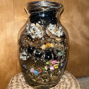 Mystery Jewelry Jar! Variety of Gold, Silver, and colored new & vintage pieces!